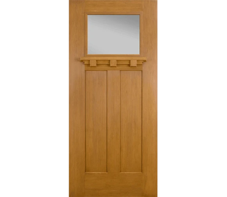 Chandler Craftsman Light Fiberglass Entry Door