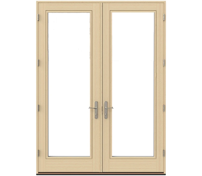 Chandler Pella Lifestyle Series Wood Double Hinged Patio Doors